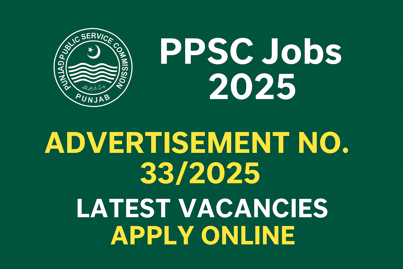 PPSC Jobs 2025