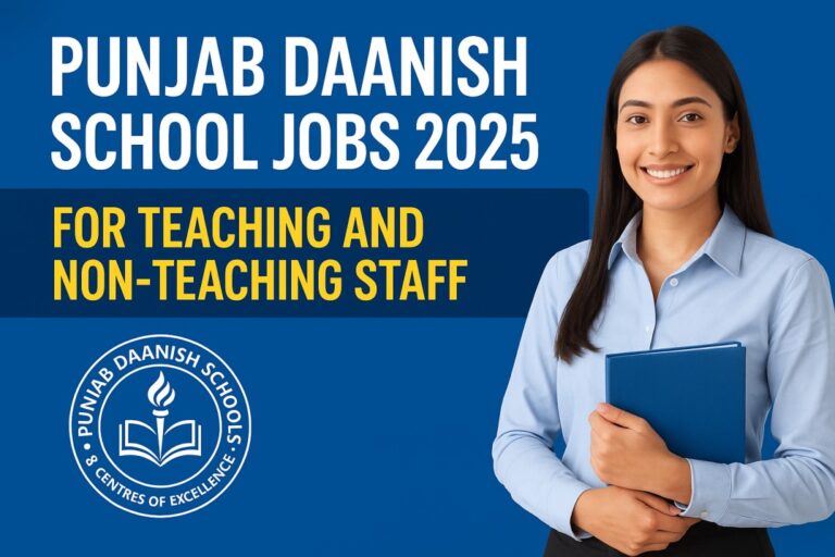 Punjab Daanish School Jobs 2025