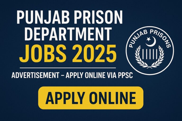 Punjab Prison Department Jobs 2025