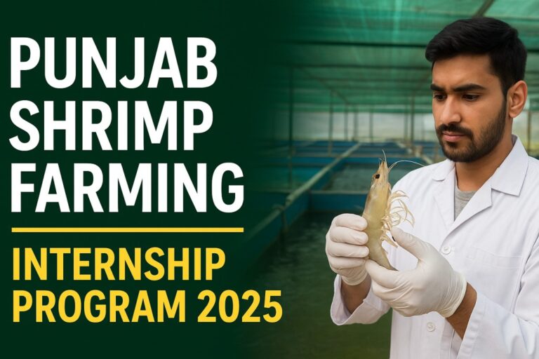 Punjab Shrimp Farming Internship Program 2025