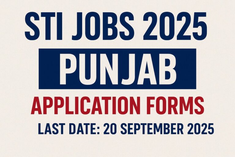 STI Jobs in Punjab 2025