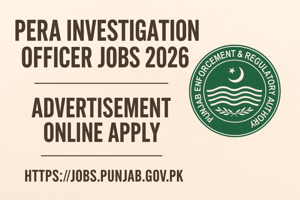 PERA Investigation Officer Jobs 2026